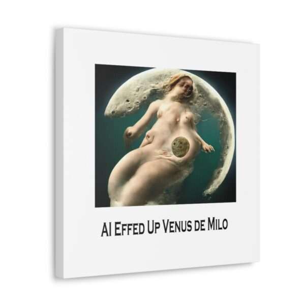 Funny Canvas Art Print Gallery Wrap - AI Effed Up Venus de Milo - Image 17