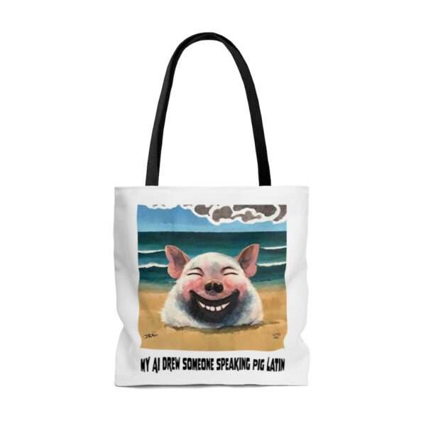 AOP Tote Bag - My AI Drew Someone Speaking Pig Latin - Image 6