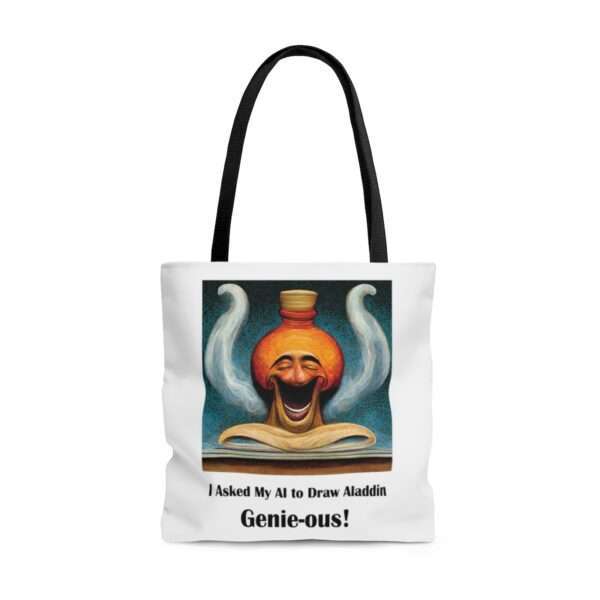 AOP Tote Bag - I Asked My AI to Draw Aladdin – Genie-ous! - Image 5