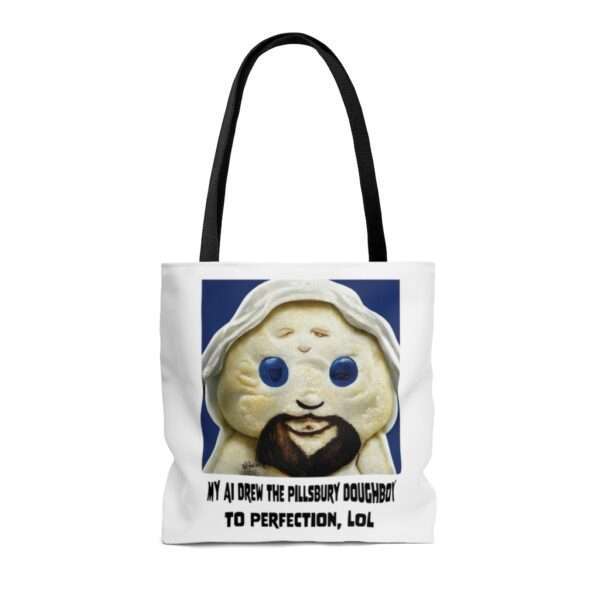 AOP Tote Bag - My AI Drew the Pillsbury Doughboy to Perfection, LOL - Image 2