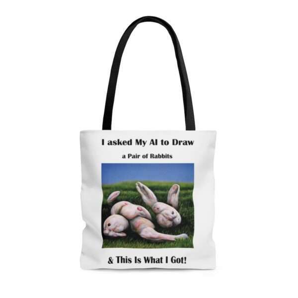 AOP Tote Bag - I Asked My AI to Draw a Pair of Rabbits & This Is What I Got!