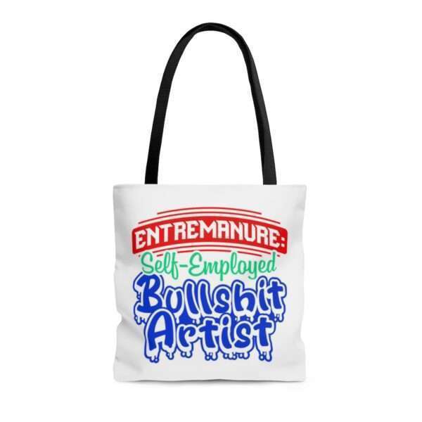 AOP Tote Bag - EntreManure: Self-Employed Bullshit Artist