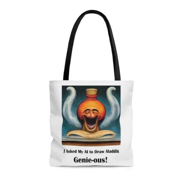 AOP Tote Bag - I Asked My AI to Draw Aladdin – Genie-ous!