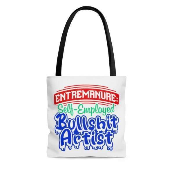 AOP Tote Bag - EntreManure: Self-Employed Bullshit Artist - Image 5