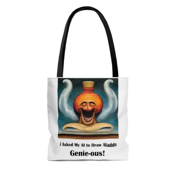 AOP Tote Bag - I Asked My AI to Draw Aladdin – Genie-ous! - Image 4