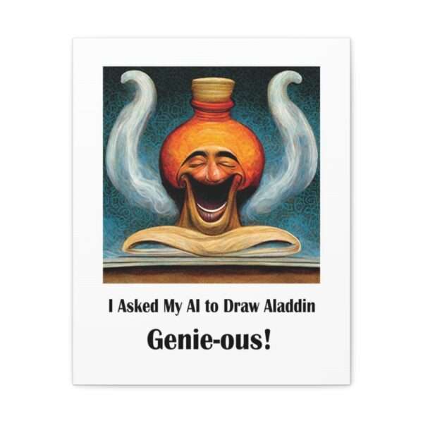 Canvas Gallery Wraps - I Asked My AI to Draw Aladdin – Genie-ous! - Image 31