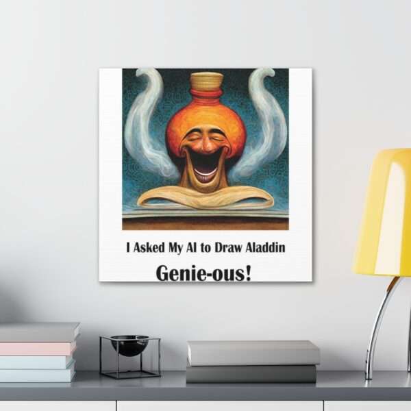 Canvas Gallery Wraps - I Asked My AI to Draw Aladdin – Genie-ous! - Image 44