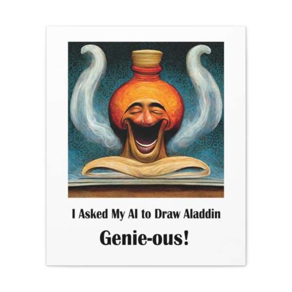 Canvas Gallery Wraps - I Asked My AI to Draw Aladdin – Genie-ous! - Image 36