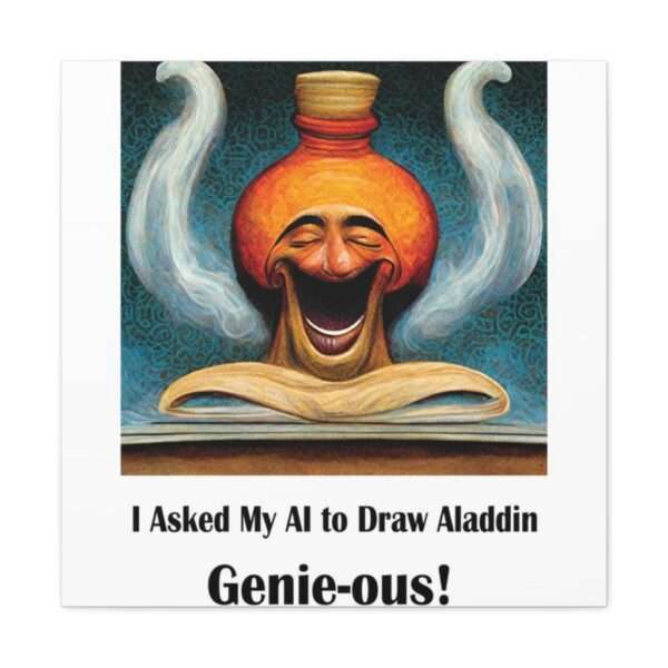 Canvas Gallery Wraps - I Asked My AI to Draw Aladdin – Genie-ous! - Image 46