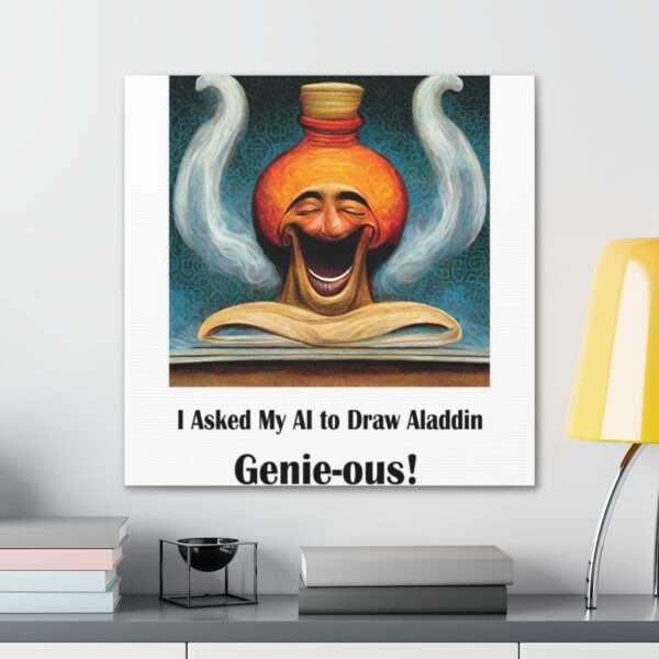 Canvas Gallery Wraps - I Asked My AI to Draw Aladdin – Genie-ous! - Image 49