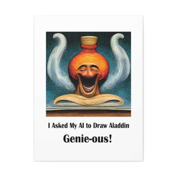 Canvas Gallery Wraps - I Asked My AI to Draw Aladdin – Genie-ous! - Image 2