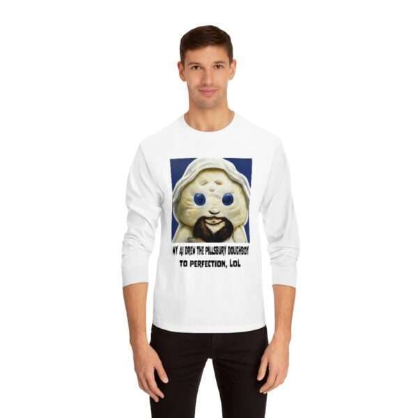 Unisex Classic Long Sleeve T-Shirt - My AI Drew the Pillsbury Doughboy to Perfection, LOL