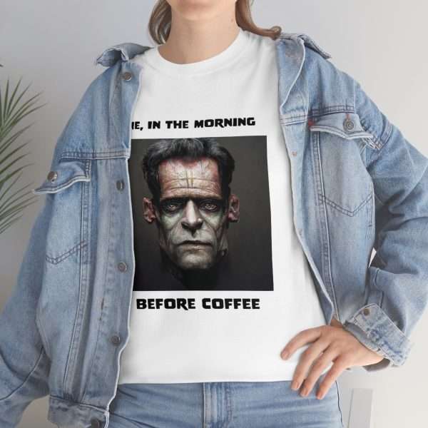 Unisex Heavy Cotton Tee - Me, in the Morning Before Coffee