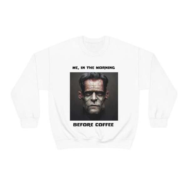 Unisex Heavy Blend™ Crewneck Sweatshirt - Me, in the Morning Before Coffee - Image 2