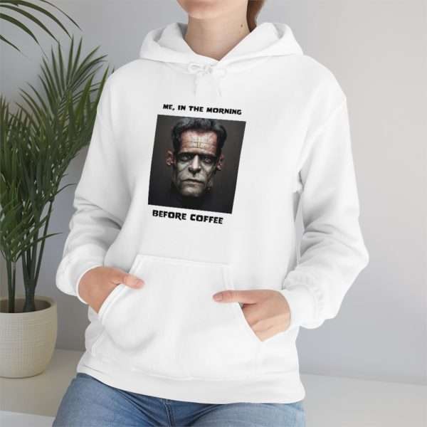 Unisex Heavy Blend™ Hooded Sweatshirt - Me, in the Morning Before Coffee - Image 6