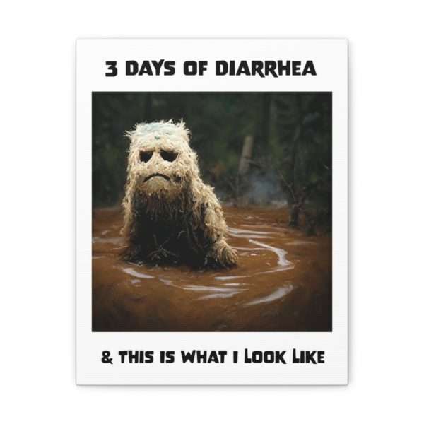 Funny Canvas Art Print Gallery Wrap - 3 Days of Diarrhea & This Is What I Look Like - Image 49