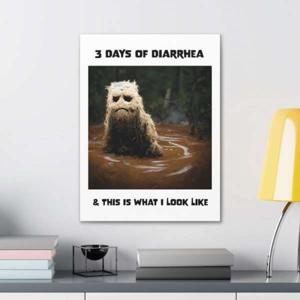 Funny Canvas Art Print Gallery Wrap - 3 Days of Diarrhea & This Is What I Look Like - Image 66