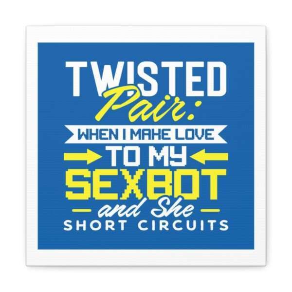 Canvas Gallery Wraps - Twisted Pair: When I Make Love to My Sexbot and She Short Circuits - Image 11