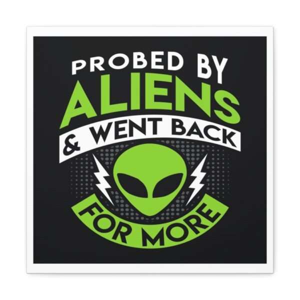 Funny Canvas Art Print Gallery Wrap - Probed By Aliens & Went Back for More - Image 11