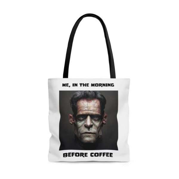 AOP Tote Bag - Me, in the Morning Before Coffee - Image 5