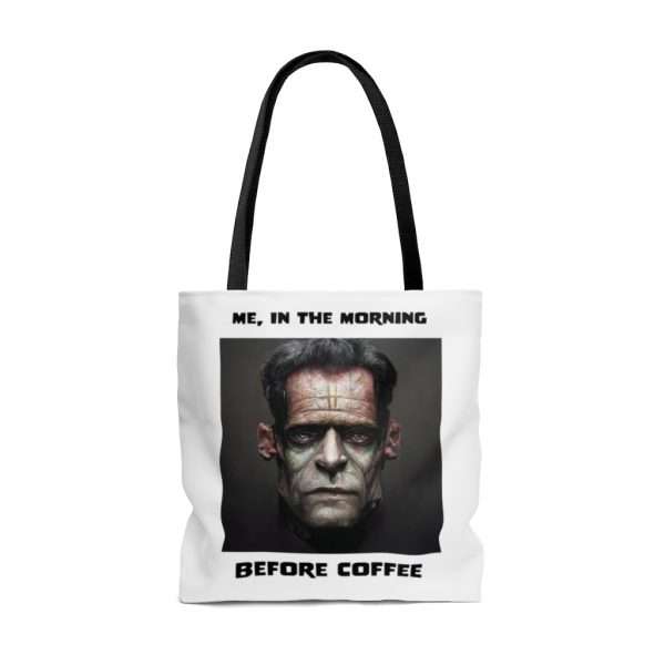 AOP Tote Bag - Me, in the Morning Before Coffee - Image 6