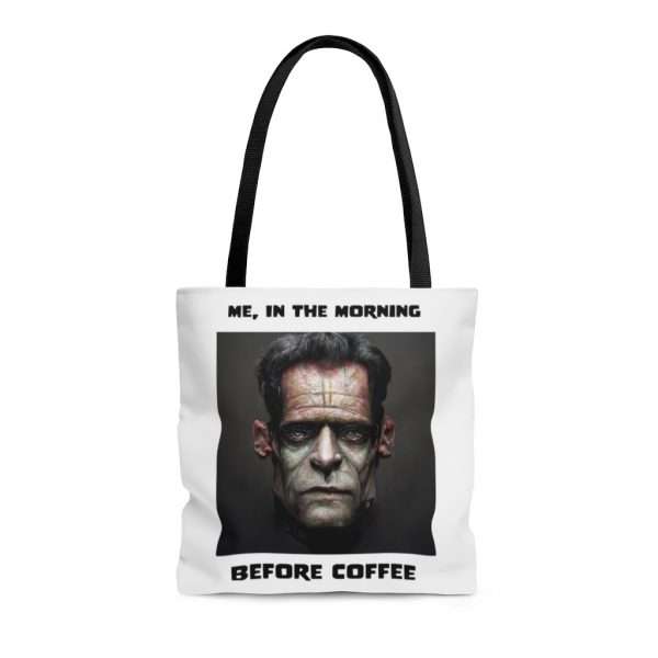 AOP Tote Bag - Me, in the Morning Before Coffee