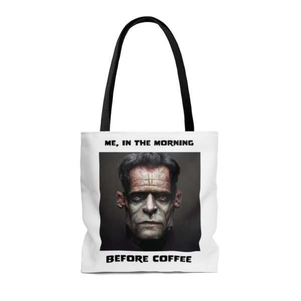 AOP Tote Bag - Me, in the Morning Before Coffee - Image 2