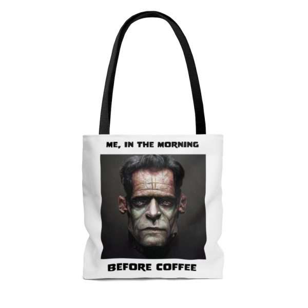 AOP Tote Bag - Me, in the Morning Before Coffee - Image 4