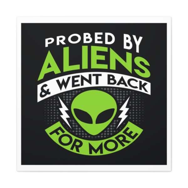 Funny Canvas Art Print Gallery Wrap - Probed By Aliens & Went Back for More - Image 26