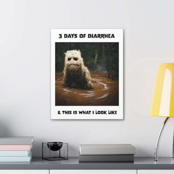 Funny Canvas Art Print Gallery Wrap - 3 Days of Diarrhea & This Is What I Look Like - Image 18