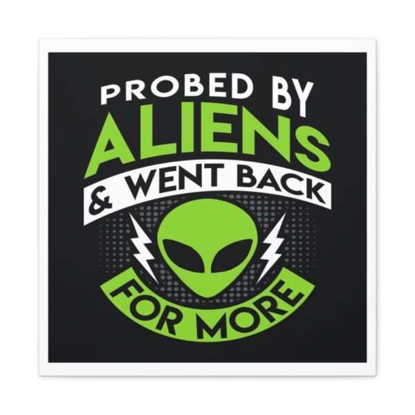 Funny Canvas Art Print Gallery Wrap - Probed By Aliens & Went Back for More - Image 16