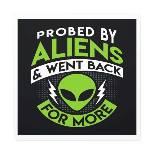 Funny Canvas Art Print Gallery Wrap - Probed By Aliens & Went Back for More - Image 21