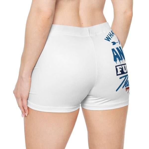 Women's Shorts (AOP) - What Do I Think About Anal Sex? F*ck That Sh*t! - Image 5