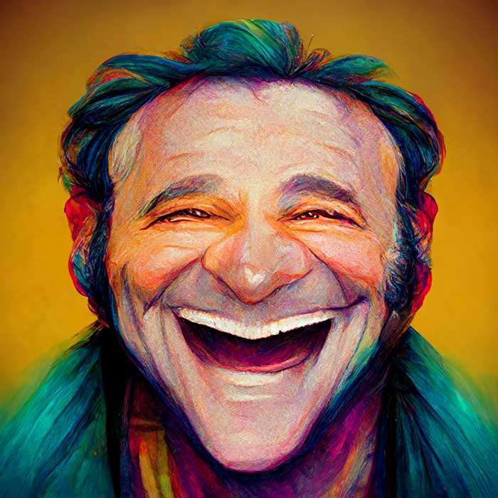 Robin Williams and his iconic laugh