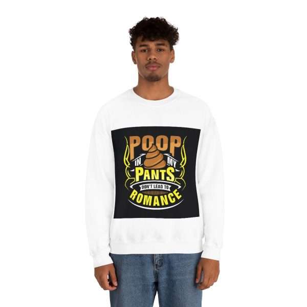 Unisex Heavy Blend™ Crewneck Sweatshirt - Poop In My Pants Don’t Lead to Romance - Image 4