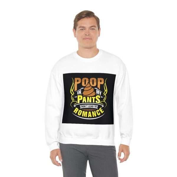 Unisex Heavy Blend™ Crewneck Sweatshirt - Poop In My Pants Don’t Lead to Romance - Image 5