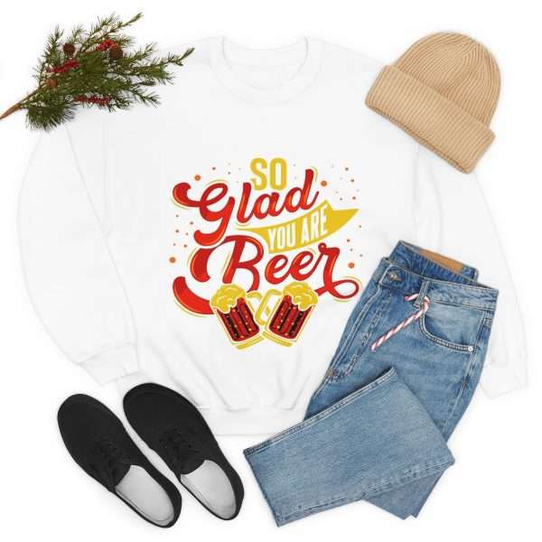 Unisex Heavy Blend™ Crewneck Sweatshirt - So Glad You Are Beer - Image 7