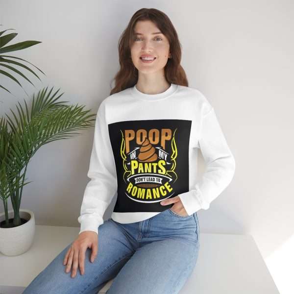 Unisex Heavy Blend™ Crewneck Sweatshirt - Poop In My Pants Don’t Lead to Romance - Image 6