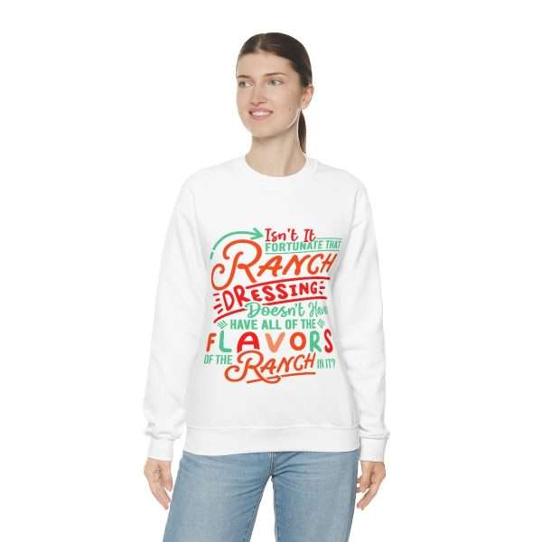 Unisex Heavy Blend™ Crewneck Sweatshirt - Isn’t It Fortunate that Ranch Dressing Doesn’t Have All of the Flavors of the Ranch in It? - Image 5