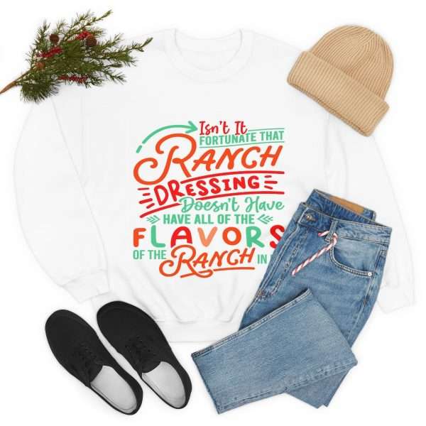 Unisex Heavy Blend™ Crewneck Sweatshirt - Isn’t It Fortunate that Ranch Dressing Doesn’t Have All of the Flavors of the Ranch in It? - Image 7