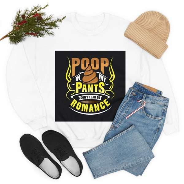 Unisex Heavy Blend™ Crewneck Sweatshirt - Poop In My Pants Don’t Lead to Romance - Image 7