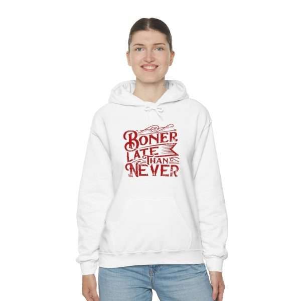 Unisex Heavy Blend™ Hooded Sweatshirt - Boner Late Than Never - Image 5