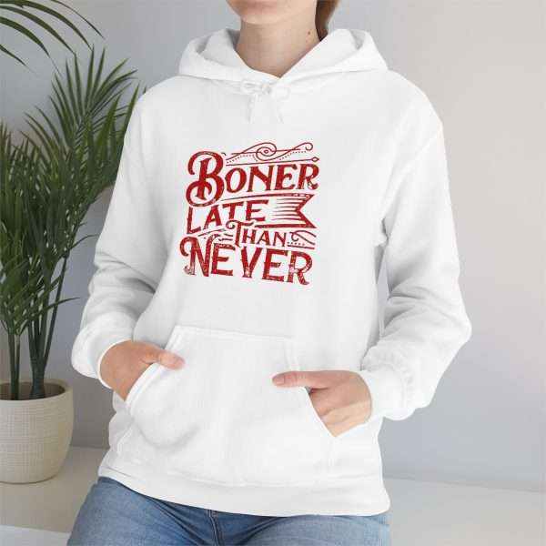 Unisex Heavy Blend™ Hooded Sweatshirt - Boner Late Than Never - Image 6