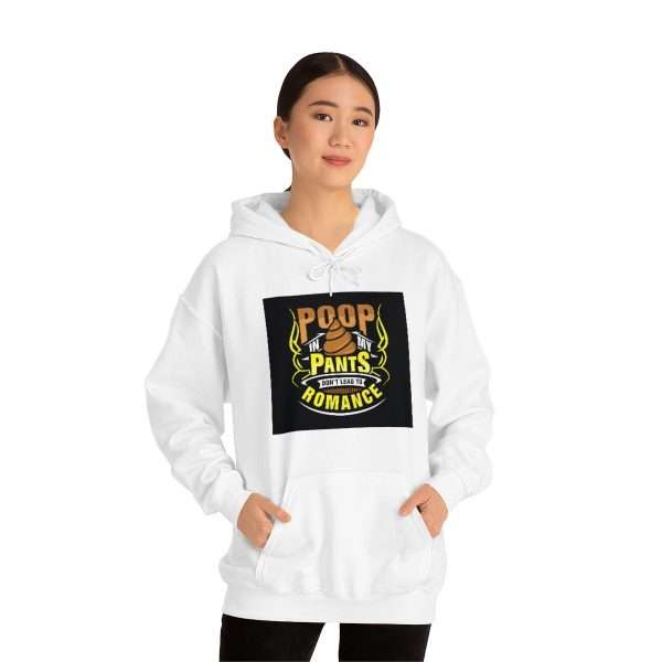 Unisex Heavy Blend™ Hooded Sweatshirt - Poop In My Pants Don’t Lead to Romance - Image 3