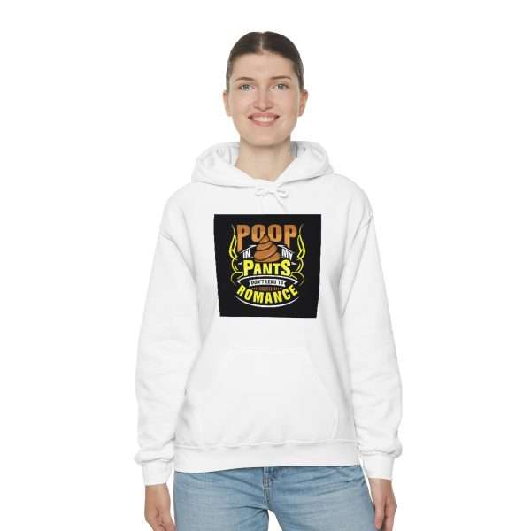 Unisex Heavy Blend™ Hooded Sweatshirt - Poop In My Pants Don’t Lead to Romance - Image 4