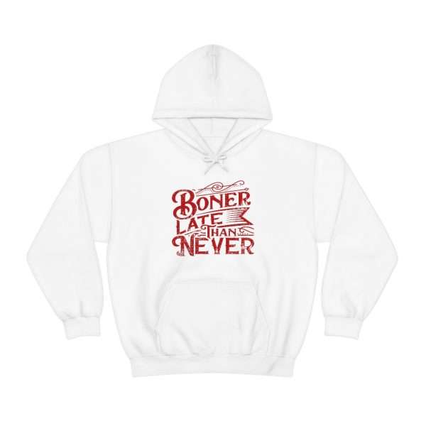 Unisex Heavy Blend™ Hooded Sweatshirt - Boner Late Than Never - Image 2