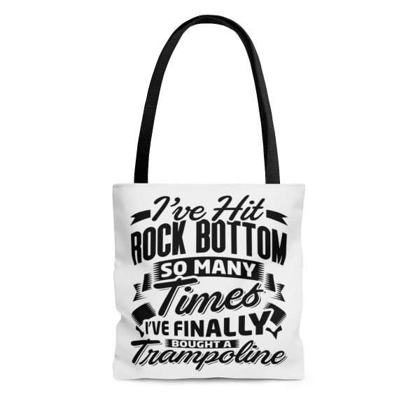 AOP Tote Bag - I’ve Hit Rock Bottom So Many Times I’ve Finally Bought a Trampoline - Image 3