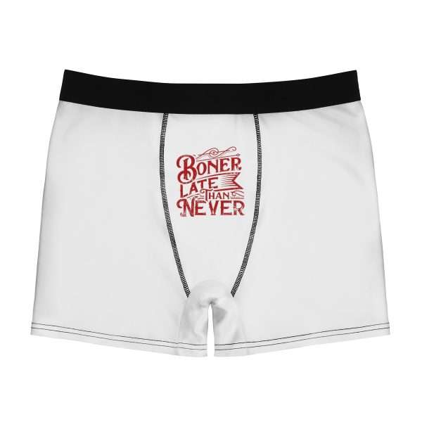 Men's Boxer Briefs - Boner Late Than Never - Image 2