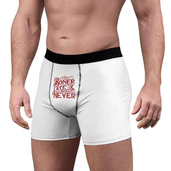 Men's Boxer Briefs - Boner Late Than Never - Image 5