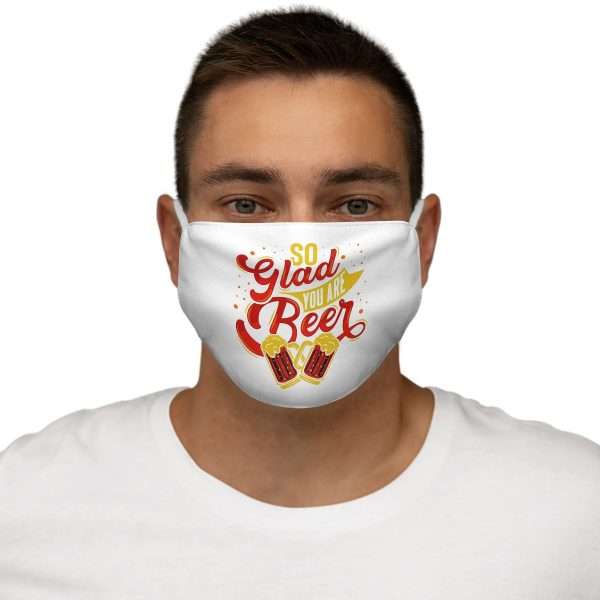 Snug-Fit Polyester Face Mask - So Glad You Are Beer - Image 3